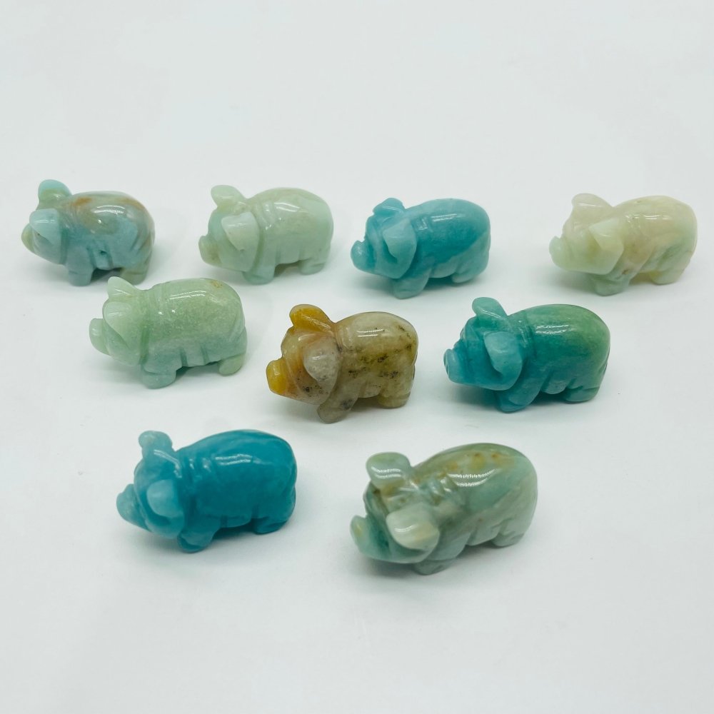 Caribbean Calcite Pig Carving Animal Wholesale -Wholesale Crystals
