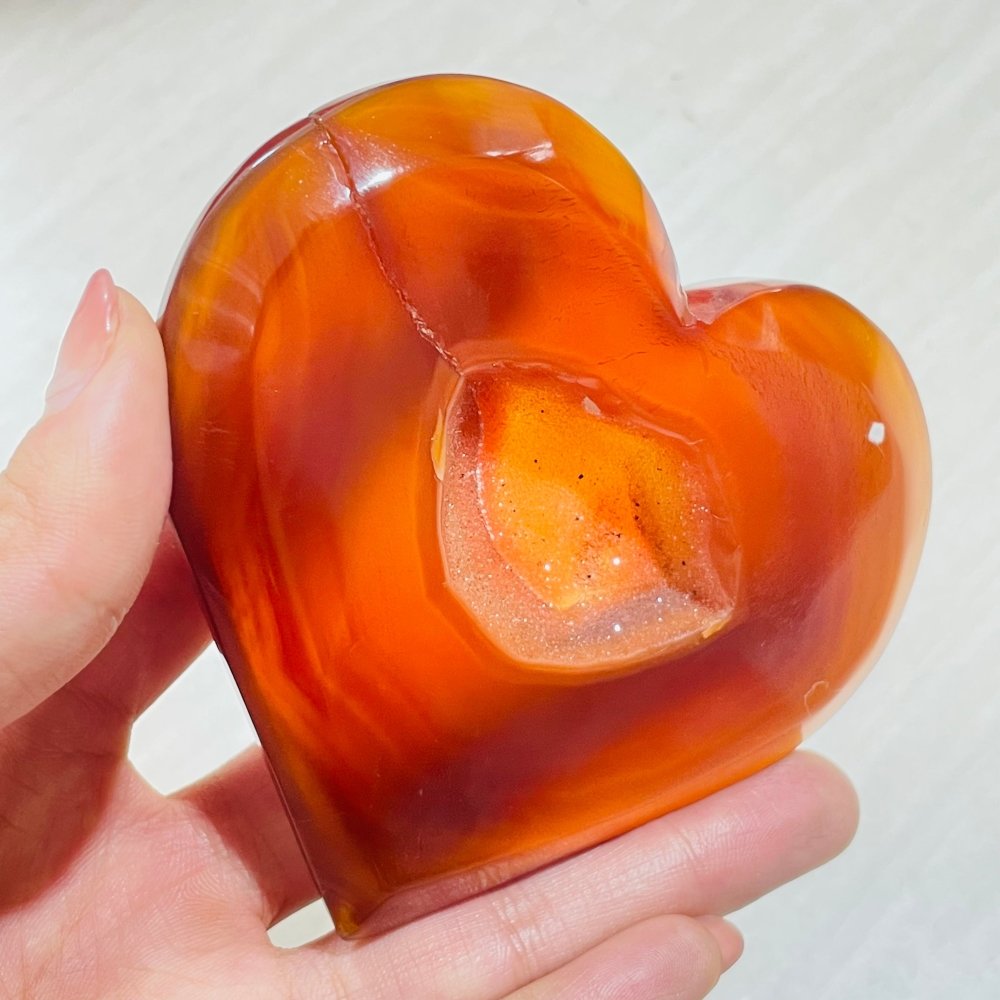 Carnelian Geode Heart Crystal Wholesale -Wholesale Crystals