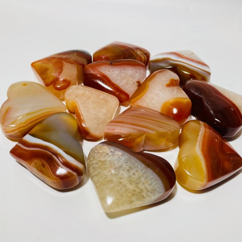 Carnelian Mixed Quartz Heart Wholesale -Wholesale Crystals