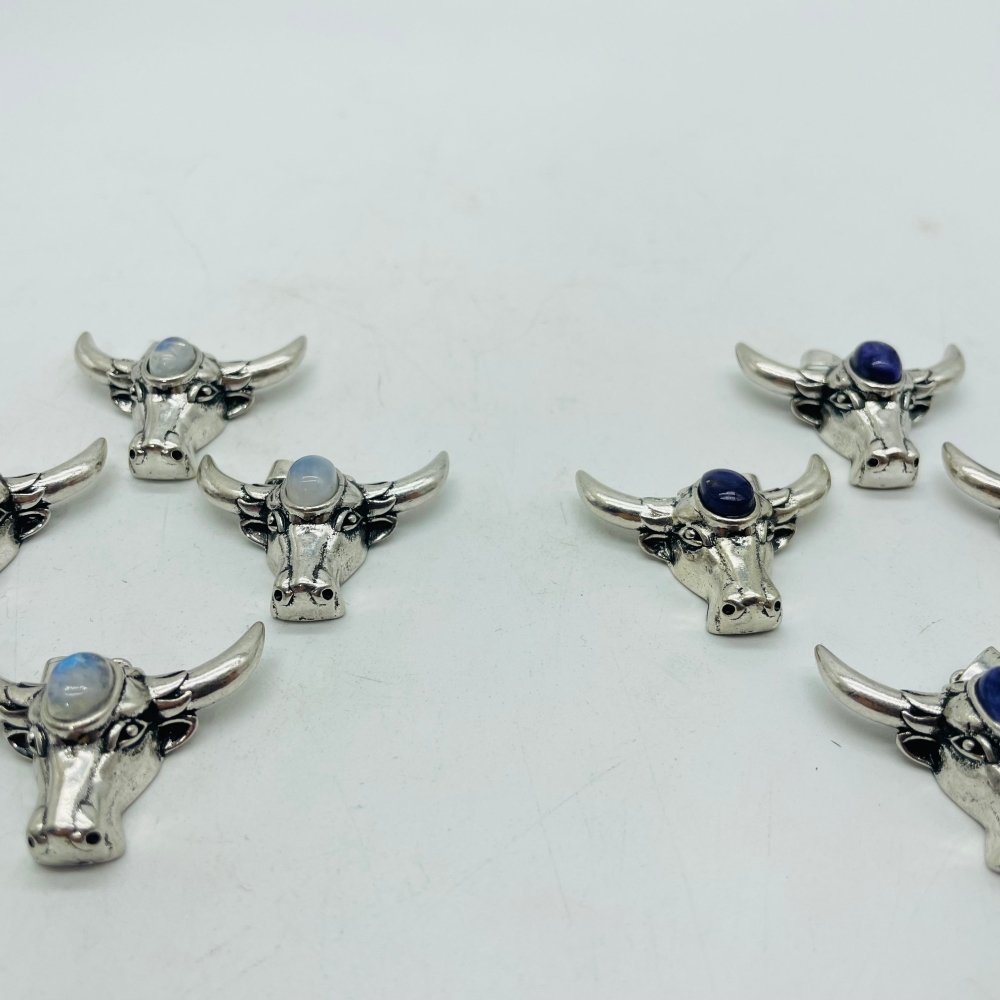 Cattle Head Pendant Wholesale Charoite Moonstone -Wholesale Crystals