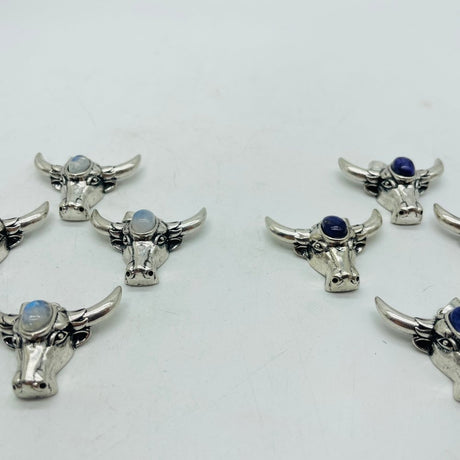 Cattle Head Pendant Wholesale Charoite Moonstone -Wholesale Crystals