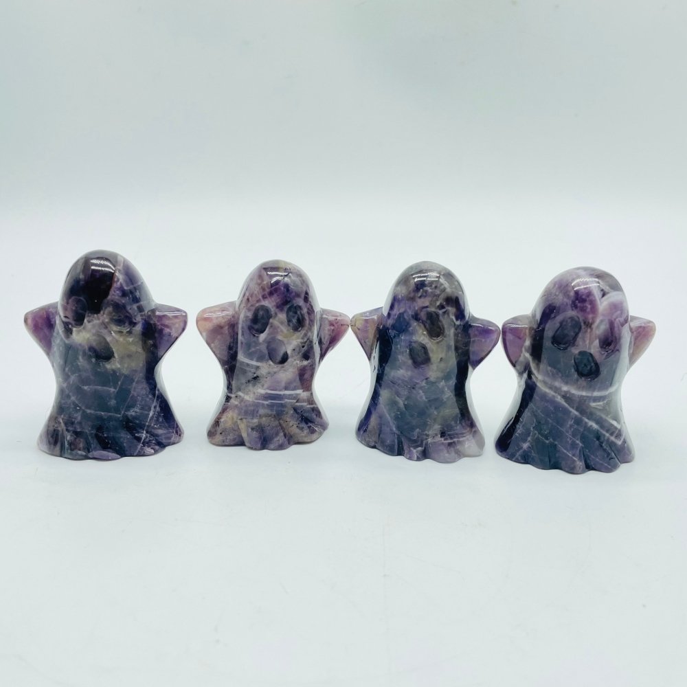 Chevron Amethyst Ghost Halloween Carving Wholesale -Wholesale Crystals