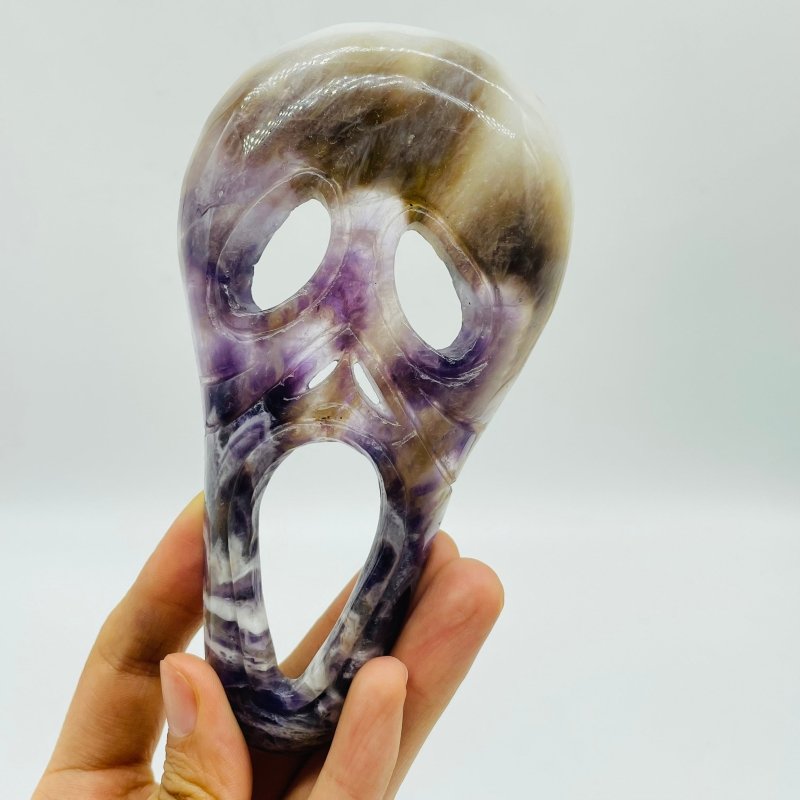 Chevron Amethyst Ghost Mask Carving Halloween Wholesale -Wholesale Crystals