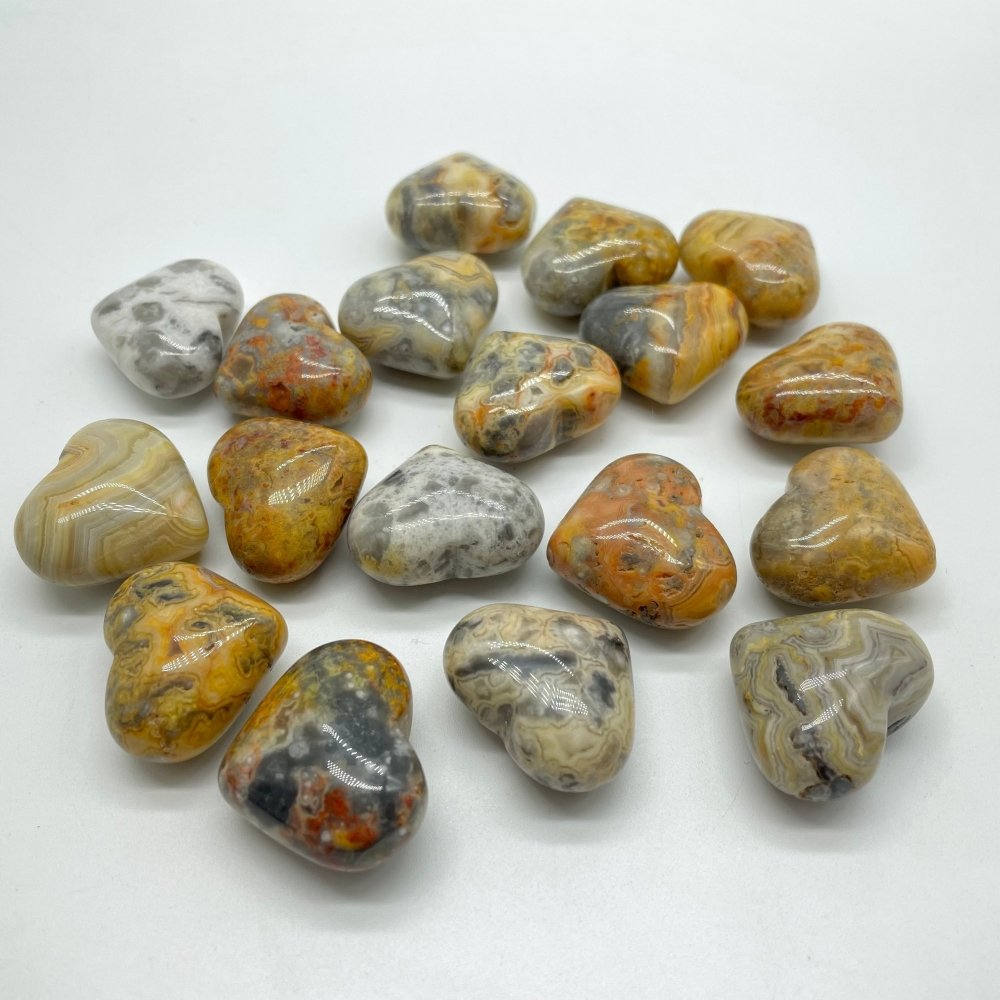 Crazy Agate Heart 1.2in(3cm) Wholesale -Wholesale Crystals