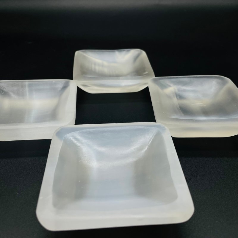 Cube Selenite Bowl Shallow Bowl Wholesale -Wholesale Crystals