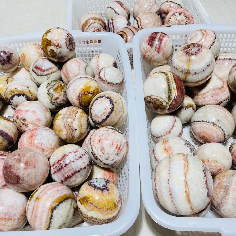 Dali Jasper Spheres Ball Wholesale 2-3.2in -Wholesale Crystals