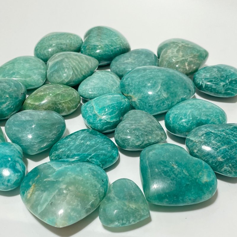 Deep Blue Amazonite Heart Wholesale -Wholesale Crystals
