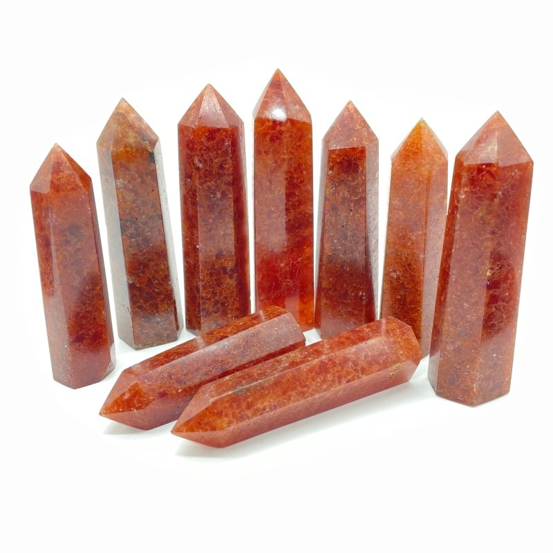 Deep Red Strawberry Quartz Tower Points Wholesale -Wholesale Crystals