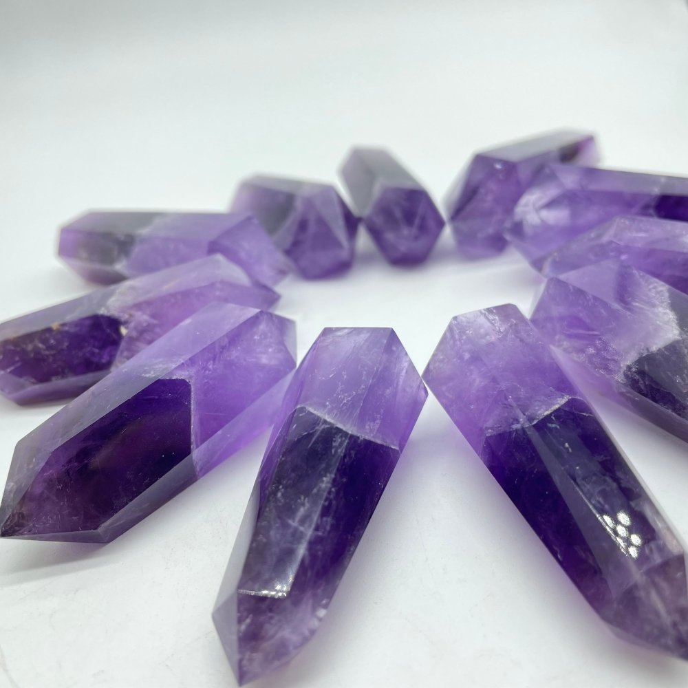 Double Points Amethyst Phantom Mountain Tower Points Wholesale -Wholesale Crystals