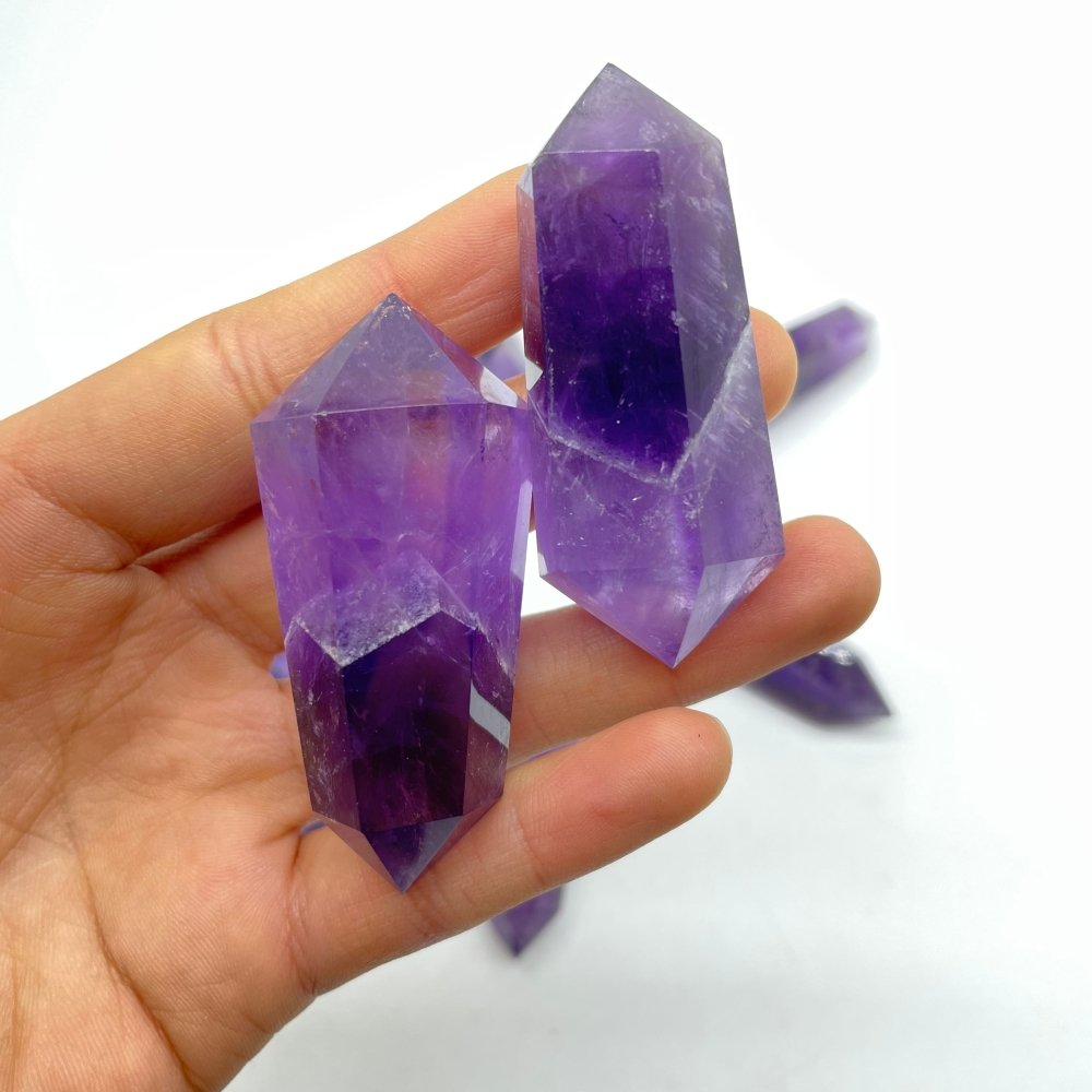 Double Points Amethyst Phantom Mountain Tower Points Wholesale -Wholesale Crystals