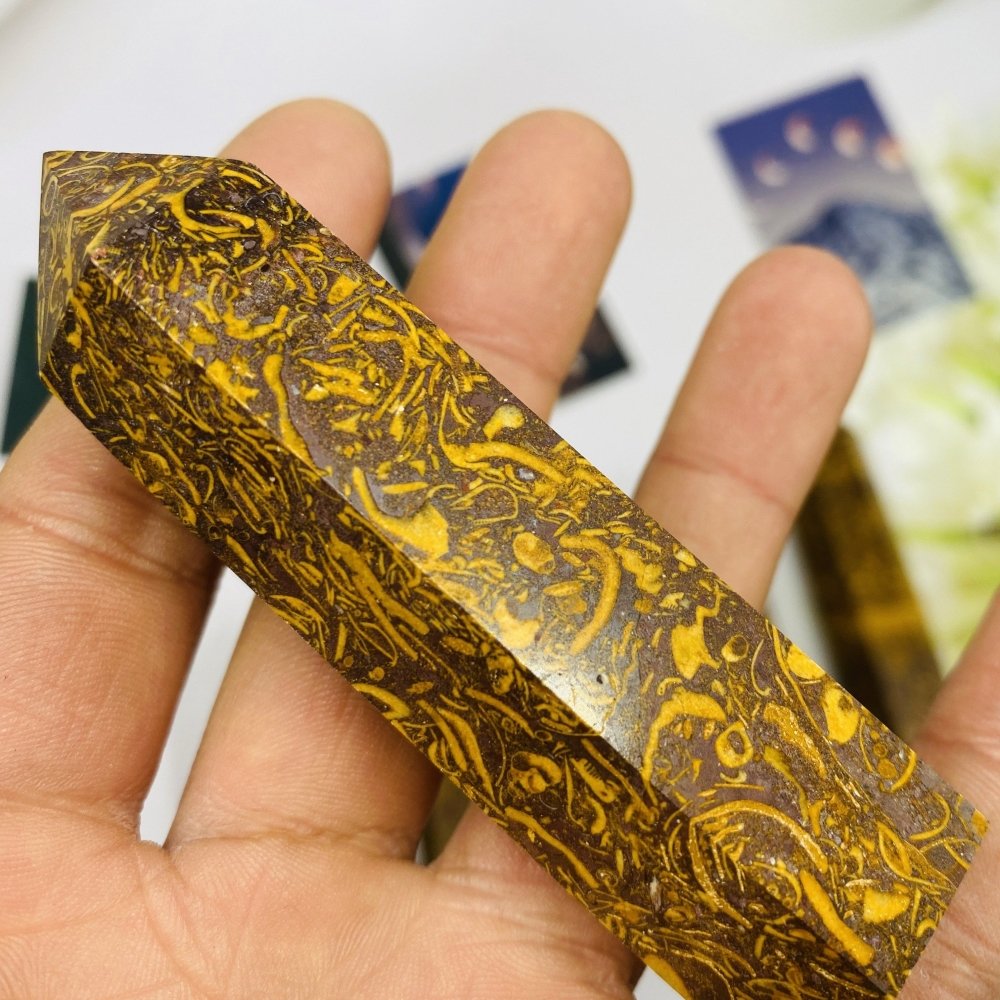 Elephant Skin Jasper Point stone -Wholesale Crystals