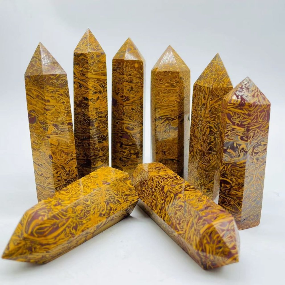 Elephant Skin Jasper Point Stone Wholesale -Wholesale Crystals