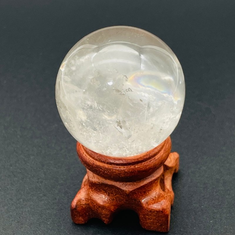 Enhydro Quartz With Rainbow Sphere Moving Bubble -Wholesale Crystals