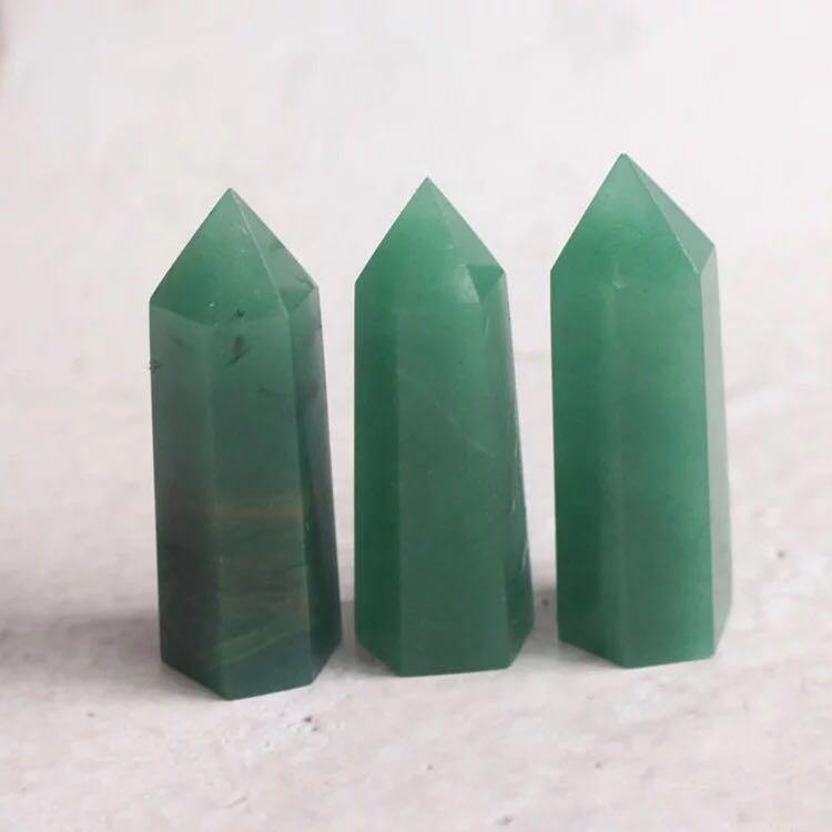 Green Aventurine Point Tower 2-3.6in -Wholesale Crystals