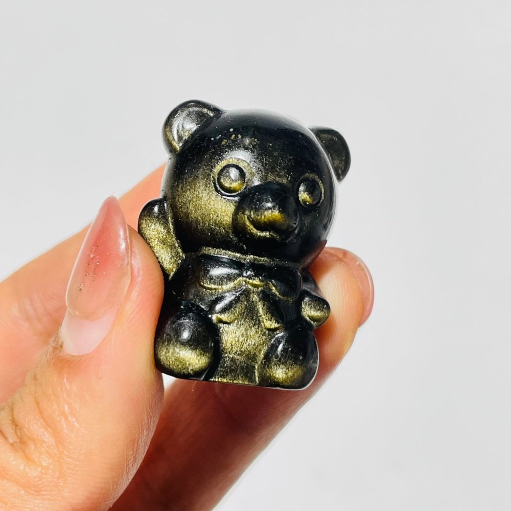 Gold Sheen Obsidian Cute Bear Wholesale -Wholesale Crystals