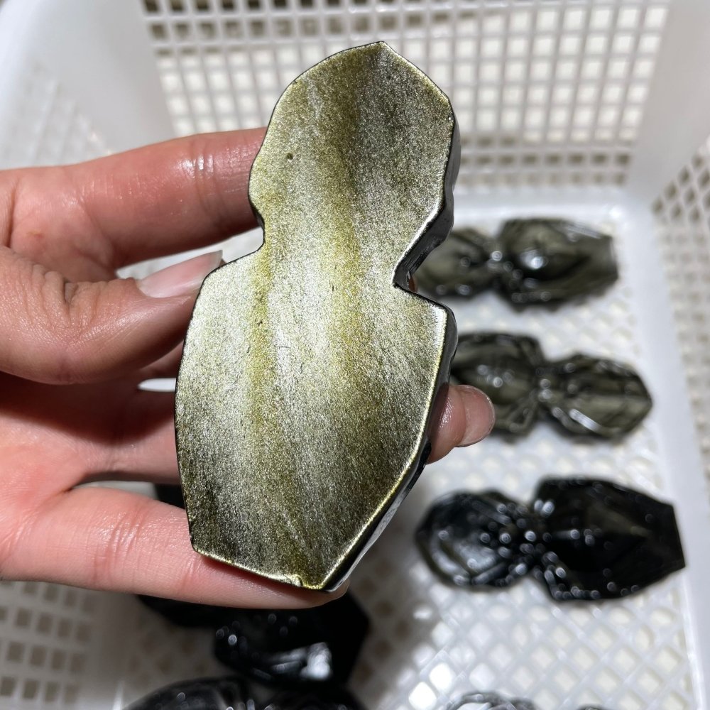 Gold Sheen Obsidian Spider Carving Wholesale -Wholesale Crystals