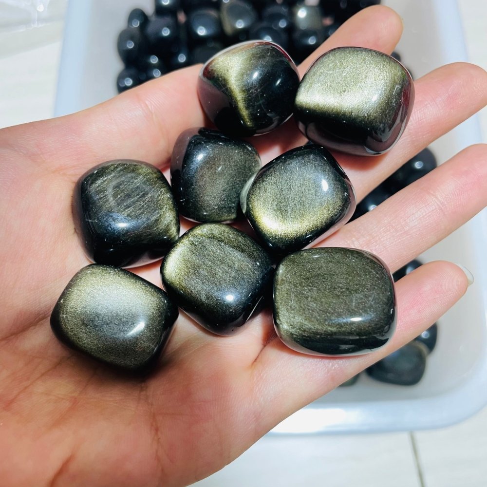 Gold Sheen Obsidian Tumbled Wholesale -Wholesale Crystals