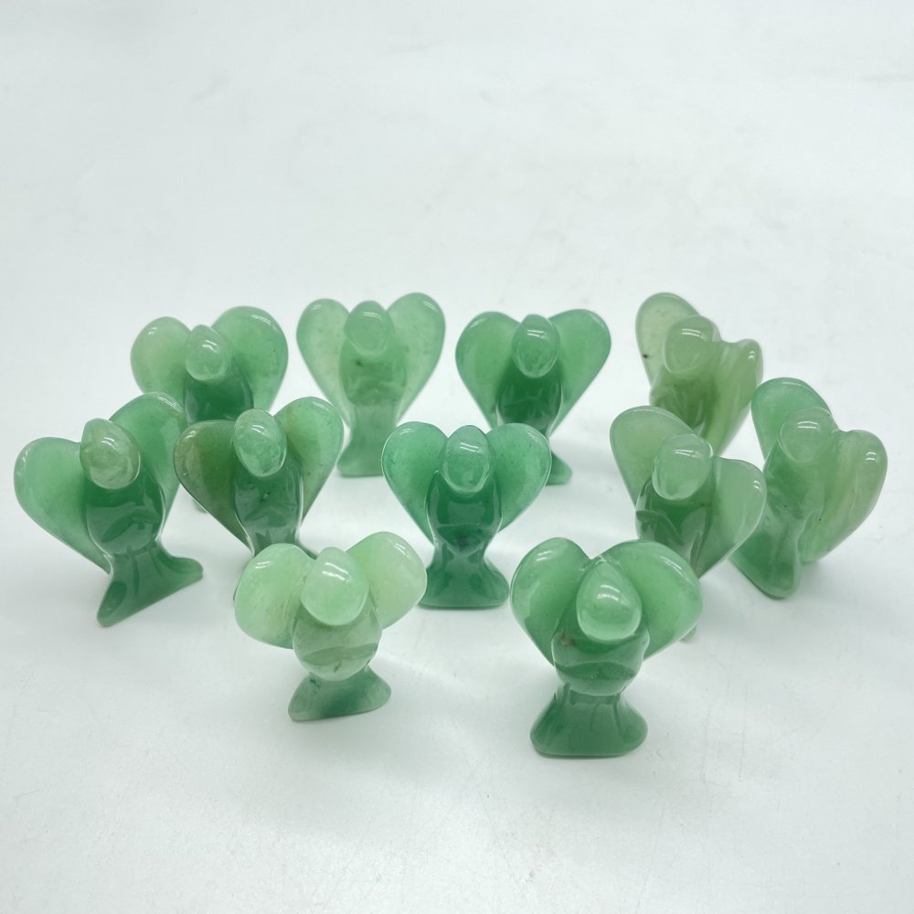 Green Aventurine Angel Pendant Carving Wholesale -Wholesale Crystals