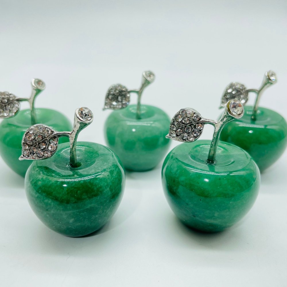 Green Aventurine Apple Carving Wholesale -Wholesale Crystals