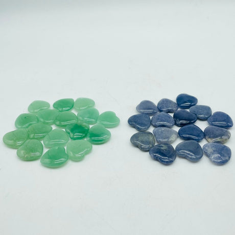 Green & Blue Aventurine Heart DIY Pendant Wholesale -Wholesale Crystals