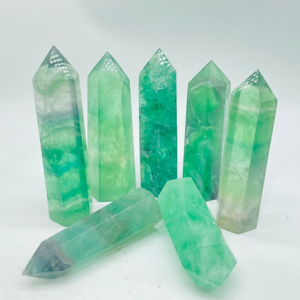 Green Fluorite Point Wholesale -Wholesale Crystals