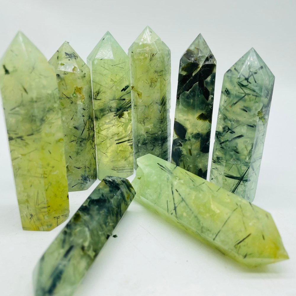 Green Prehnite Tower Point Wholesale -Wholesale Crystals