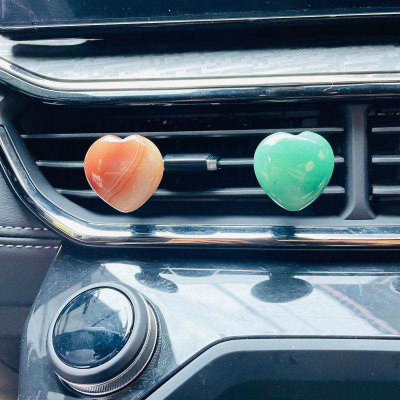 Heart Shape Crystal Car Air Vent Clips Car Accessories -Wholesale Crystals