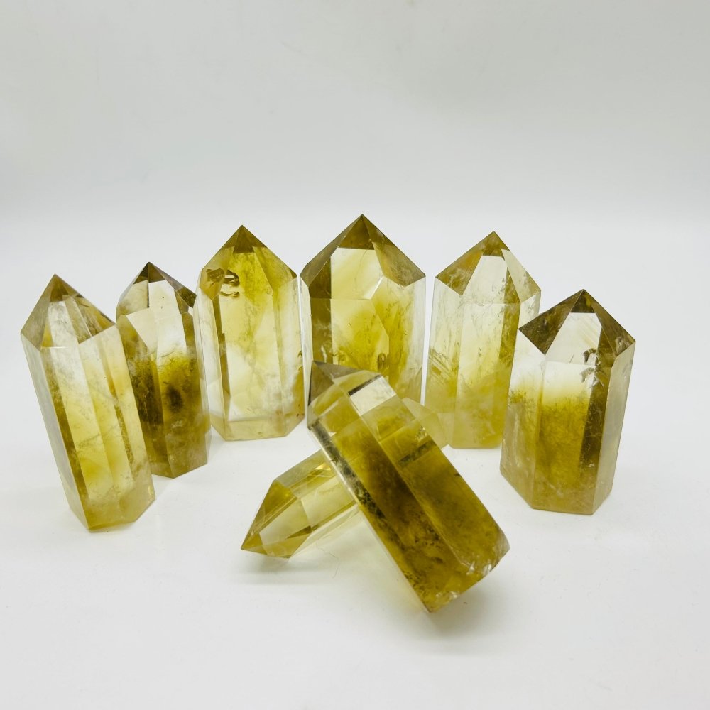 Heat Treatment Fat Citrine Quartz Point Wholesale -Wholesale Crystals