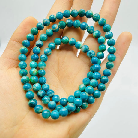 High Grade Chile 3-Loop Chrysocolla Bracelet / Necklace (HGUB04) -Wholesale Crystals
