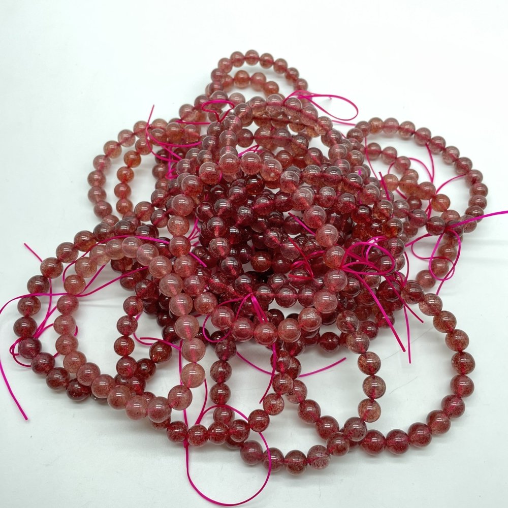High Grade Strawberry Quartz Bracelet Wholesale -Wholesale Crystals