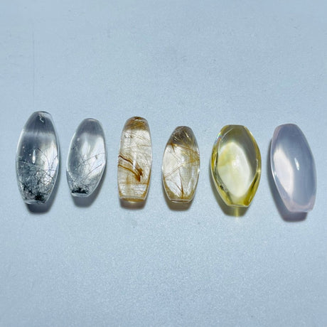 High Quality Barrel Bead DIY Pendant Rutile Quartz Rose Quartz Citrine -Wholesale Crystals