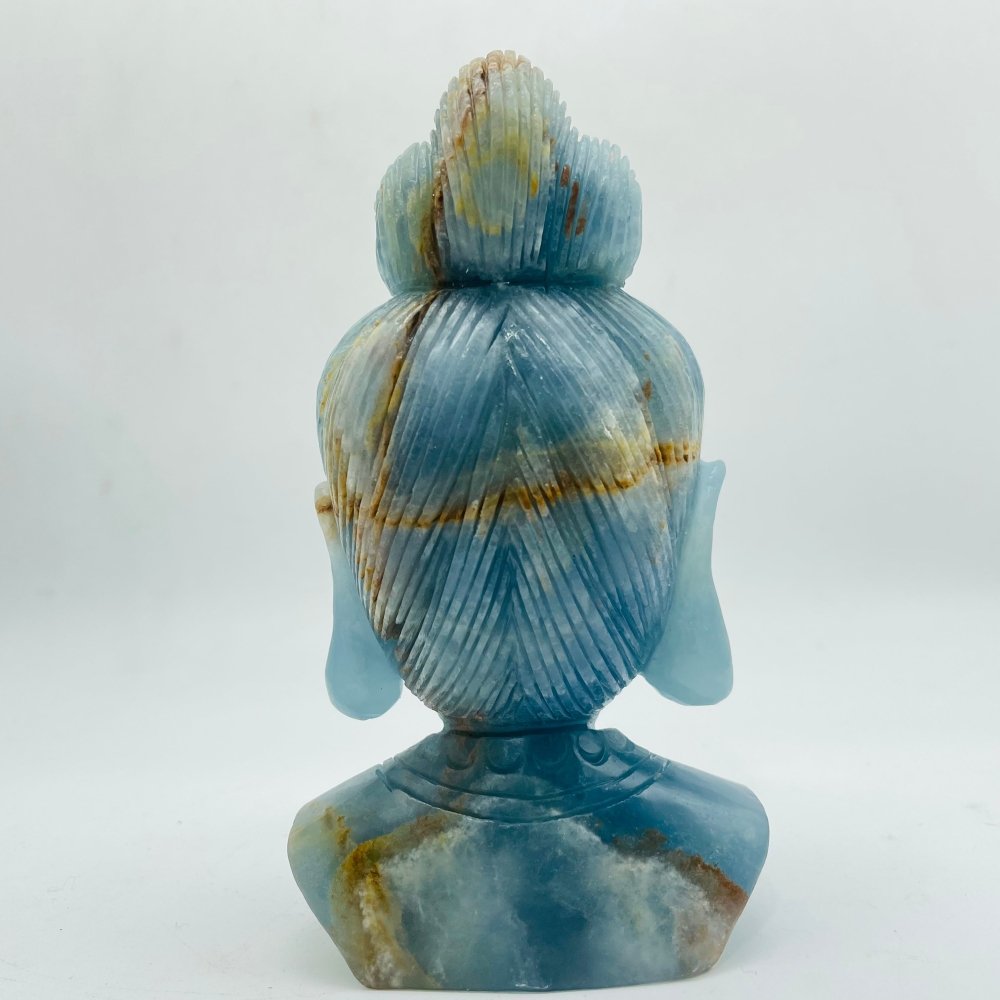 High Quality Blue Onyx Guanyin Head Carving -Wholesale Crystals