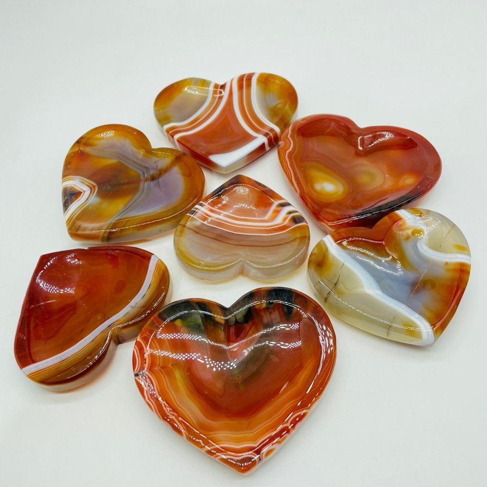 High Quality Carnelian Heart Bowl Shallow Bowl Wholesale -Wholesale Crystals