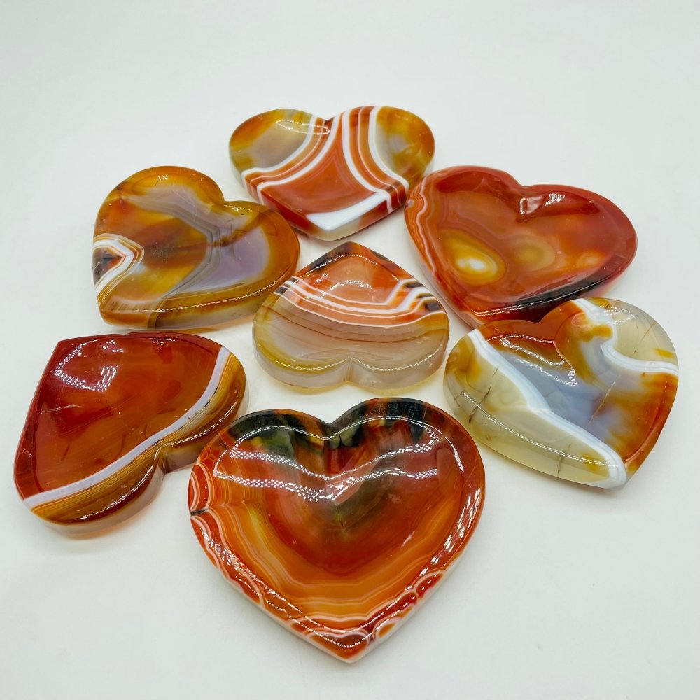 High Quality Carnelian Heart Bowl Shallow Bowl Wholesale -Wholesale Crystals