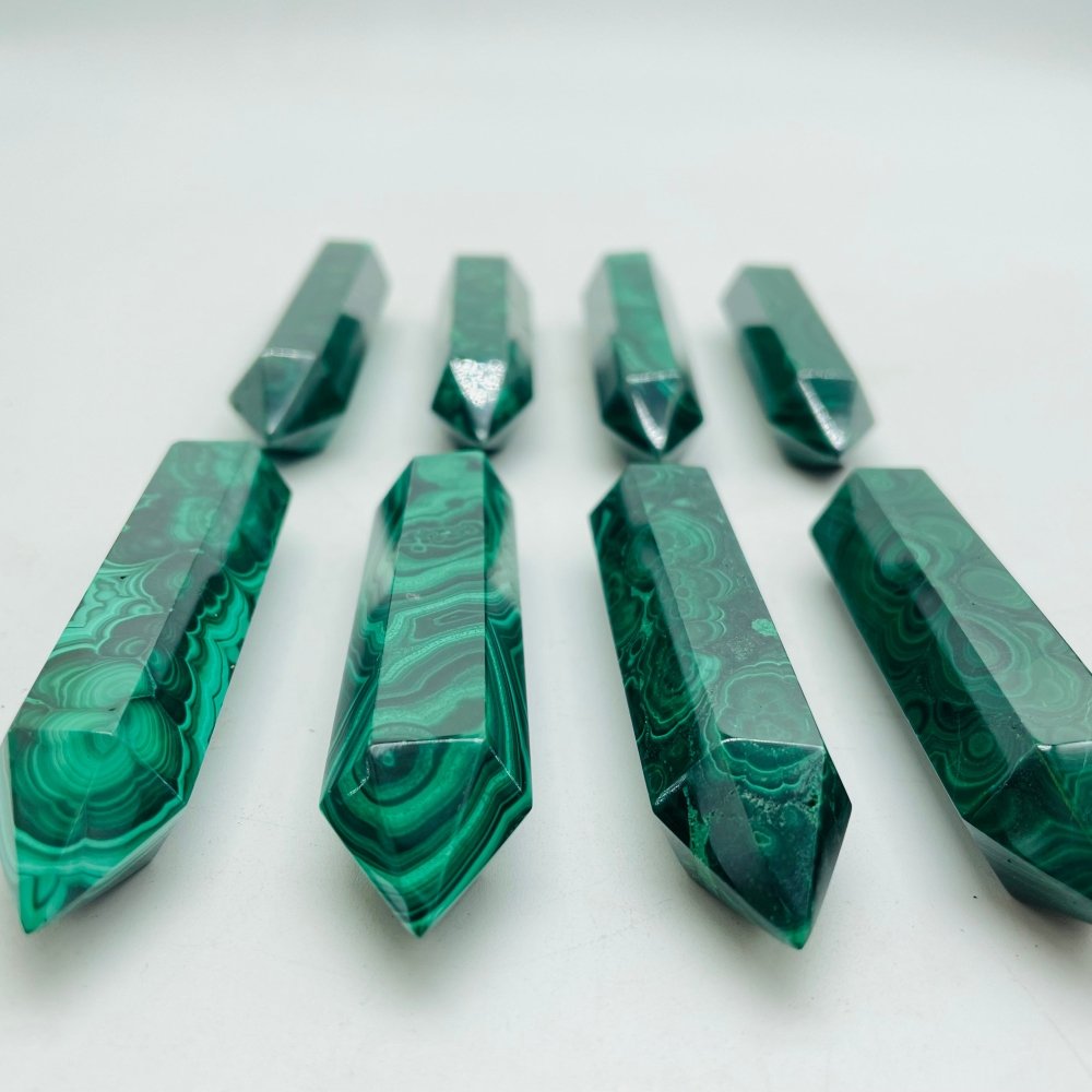 High Quality Double Points Malachite Tower Wholesale -Wholesale Crystals