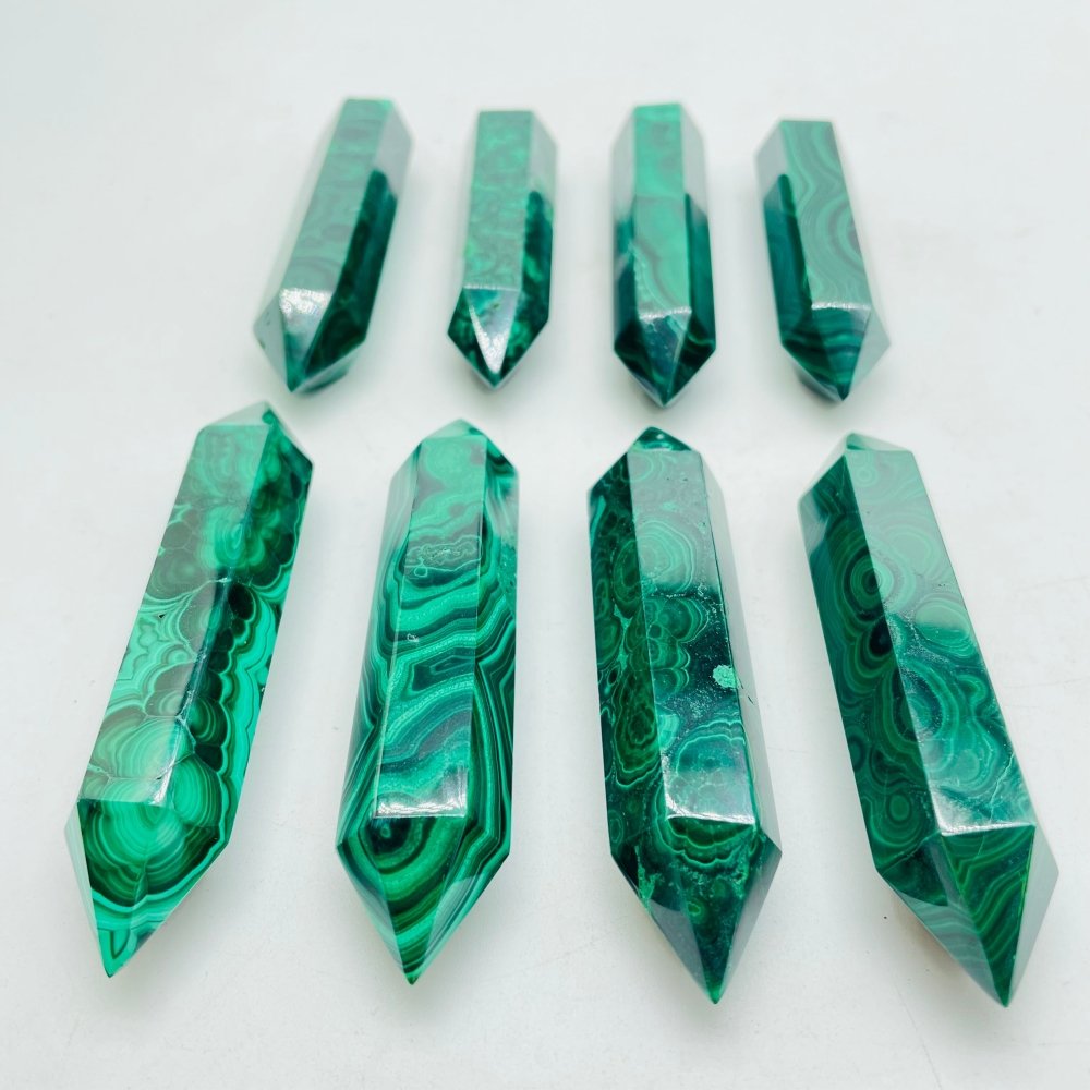 High Quality Double Points Malachite Tower Wholesale -Wholesale Crystals