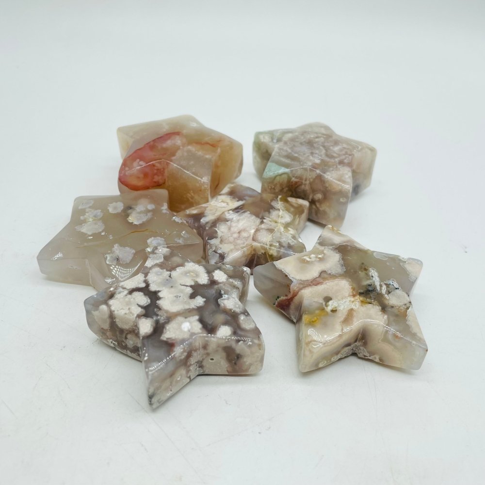 High Quality Flower Agate Star & Moon Wholesale -Wholesale Crystals
