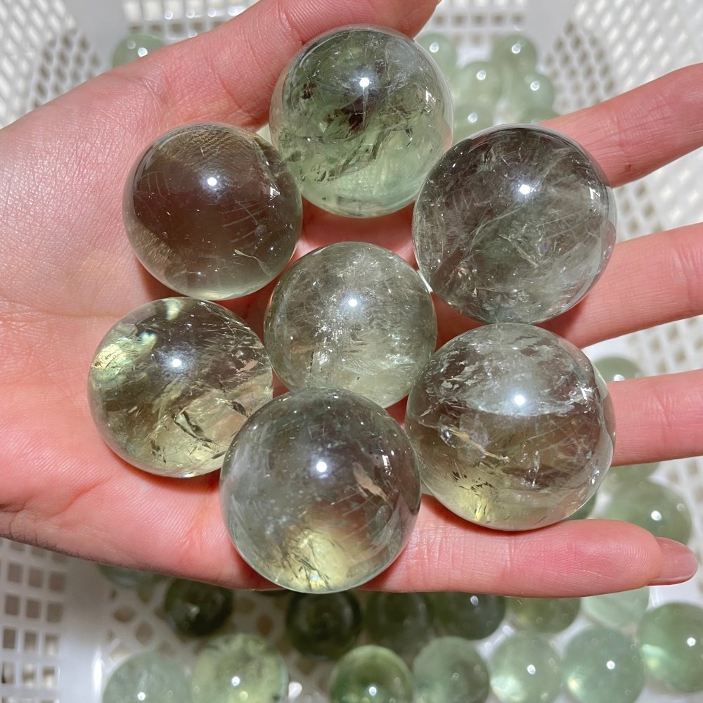 High Quality Green Amethyst Crystal Sphere Ball Wholesale -Wholesale Crystals