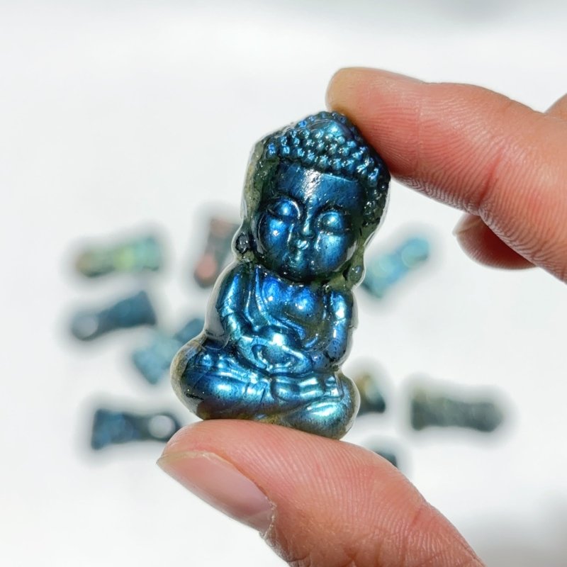 High Quality Labradorite Baby Buddha Carving Wholesale - Wholesale Crystals