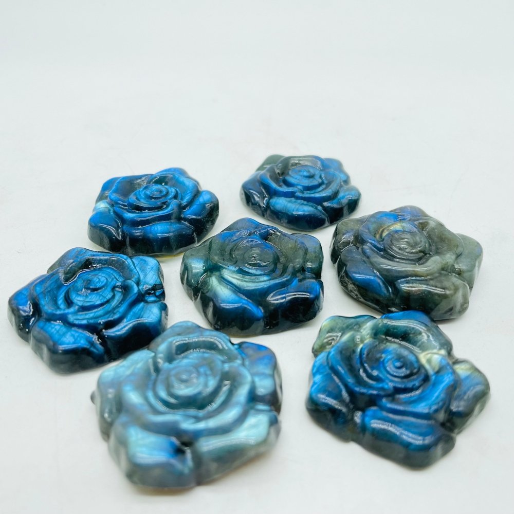 High Quality Labradorite Stone Flower Carving Wholesale -Wholesale Crystals