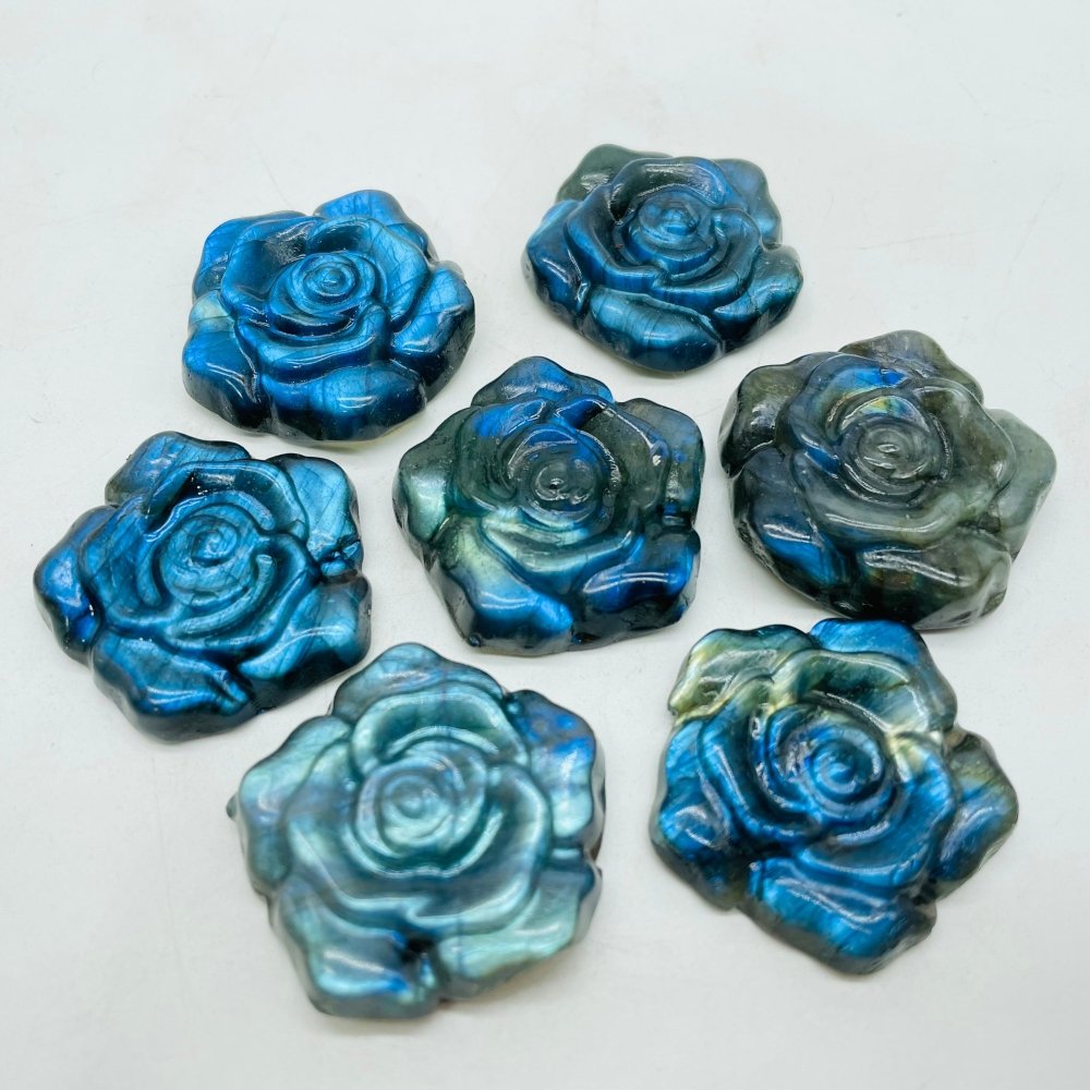 High Quality Labradorite Stone Flower Carving Wholesale -Wholesale Crystals