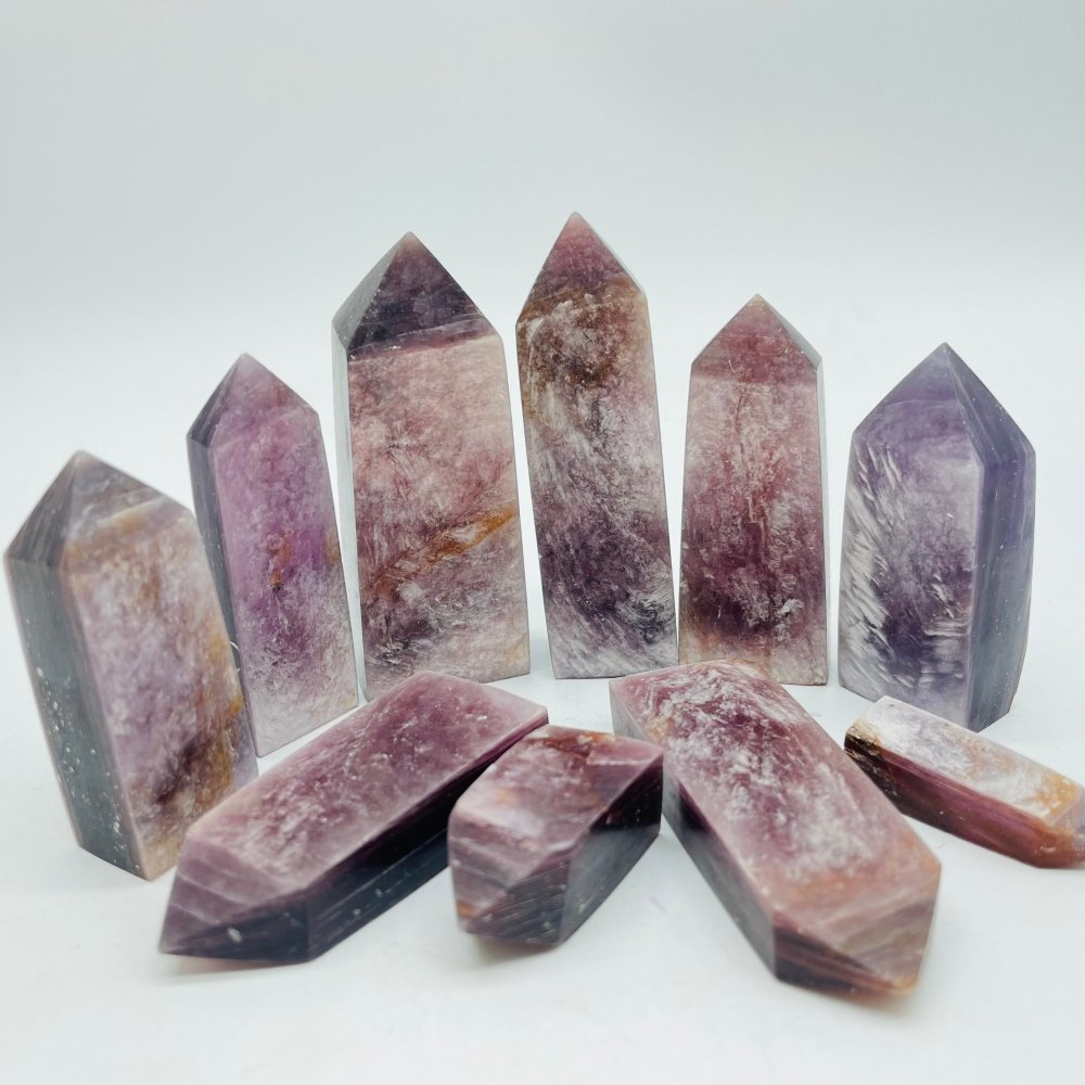 High Quality Purple Lepidolite Tower Points Wholesale -Wholesale Crystals