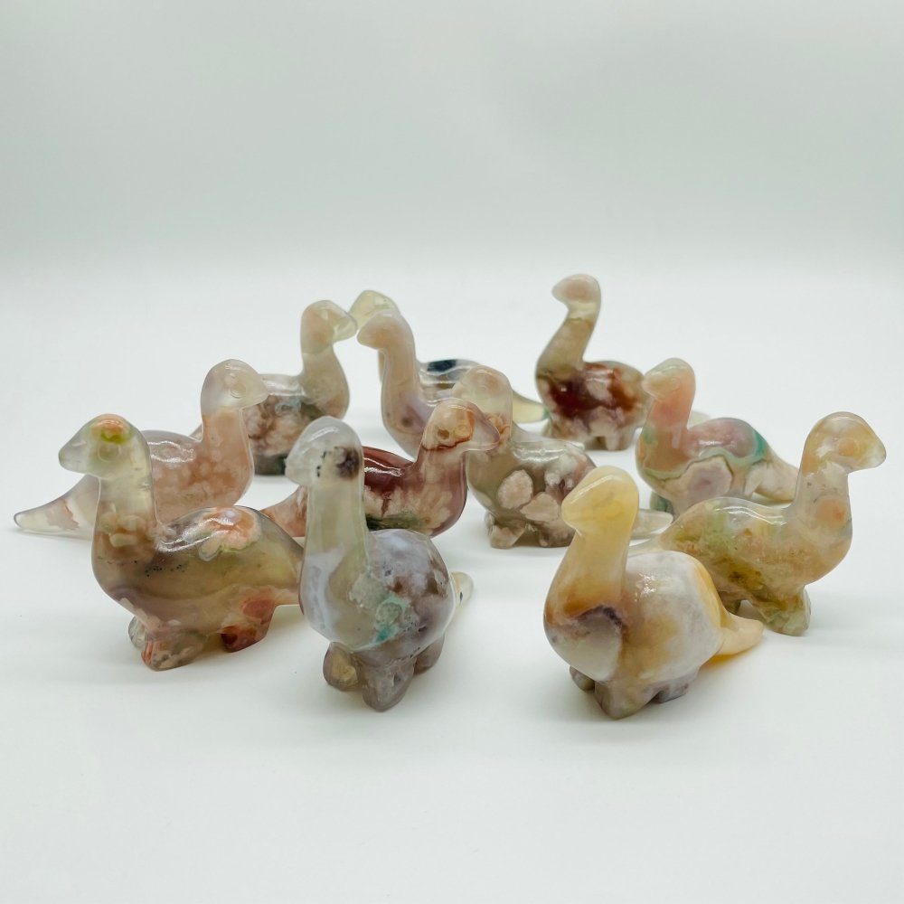 High Quality Sakura Agate Dinosaur Carving Wholesale -Wholesale Crystals