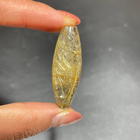 High Quality Titanium Rutile Barrel Bead DIY Pendant -Wholesale Crystals