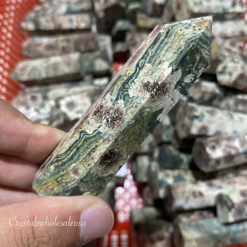 Green sakura tower -Wholesale Crystals