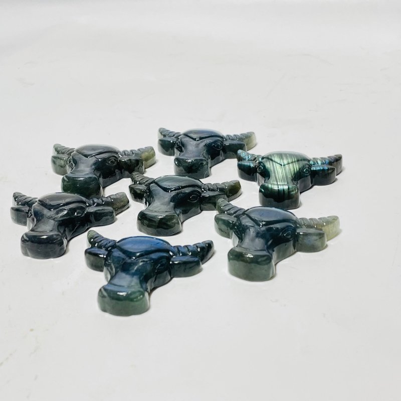 Labradorite Bull Head Carving Wholesale -Wholesale Crystals