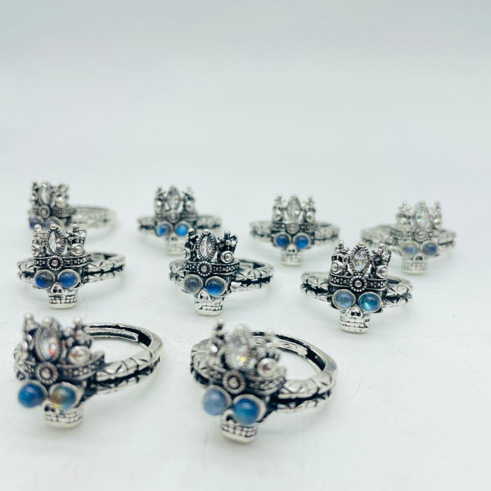 Labradorite Skull Ring Wholesale -Wholesale Crystals