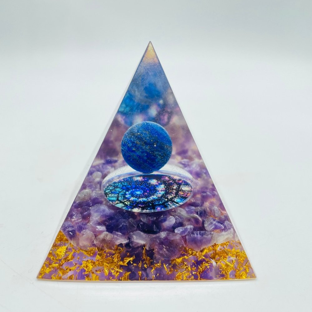 Lapis Lazuli Amethyst Orgone Pyramid Wholesale -Wholesale Crystals