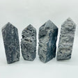 Large Black Sphalerite Geode Quartz Four-Sided Tower Point Wholesale -Wholesale Crystals