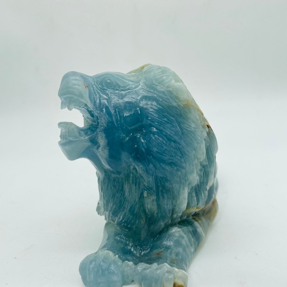 Large Blue Onyx Lion Carving -Wholesale Crystals